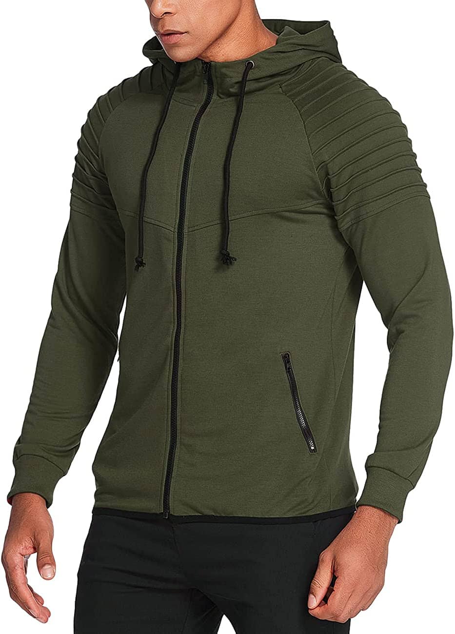 Fashion Lang Ärmel Mit Kapuze With Zipper Pocket