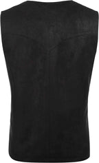 Western Suede Leather Weste Anzug