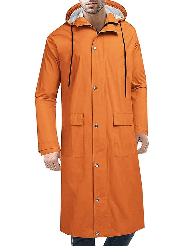 Mit Kapuze Waterproof Lightweight Lang Regenmantel