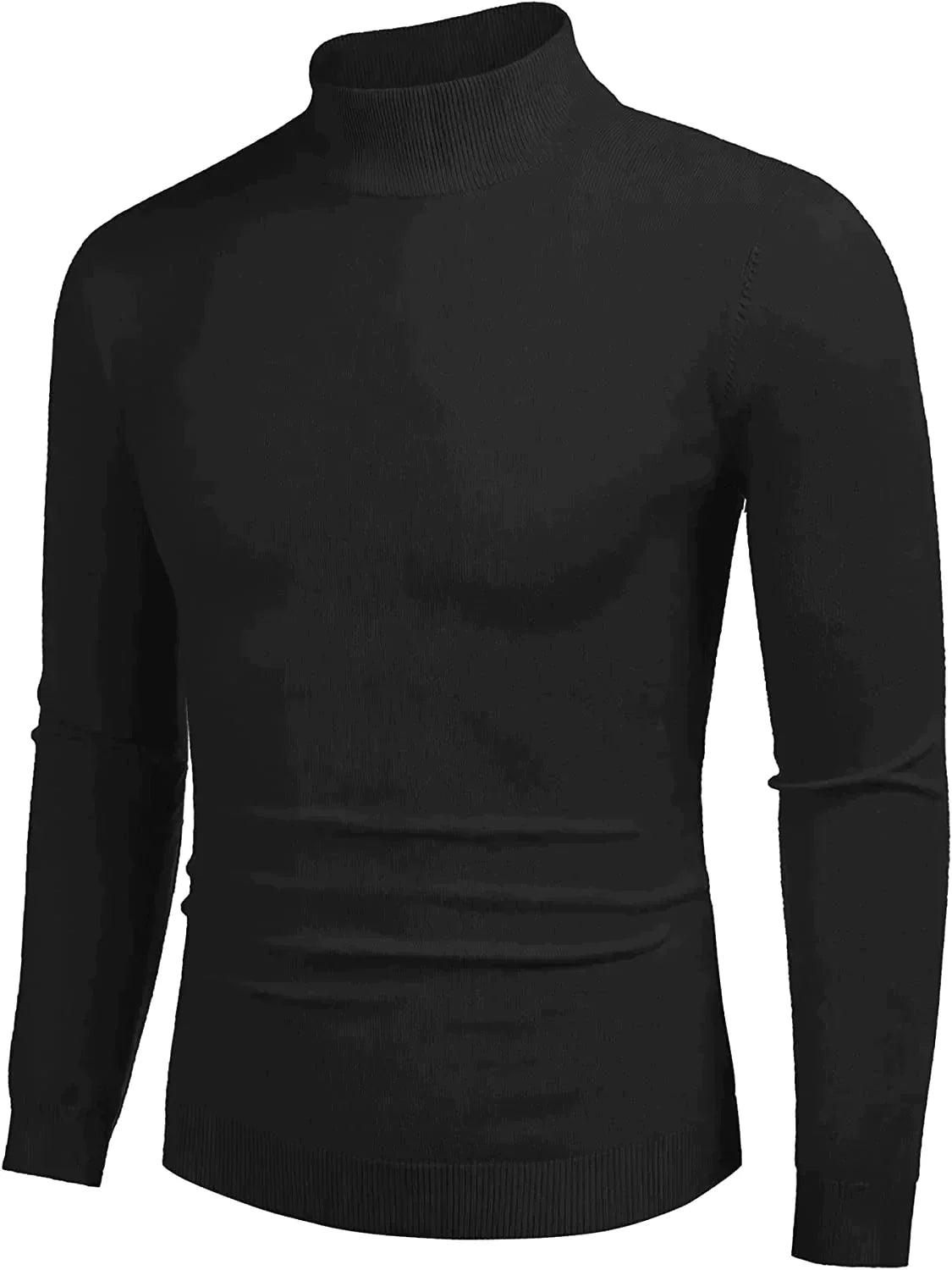 Rollkragen Pullover Basic Strick Thermal Pullover