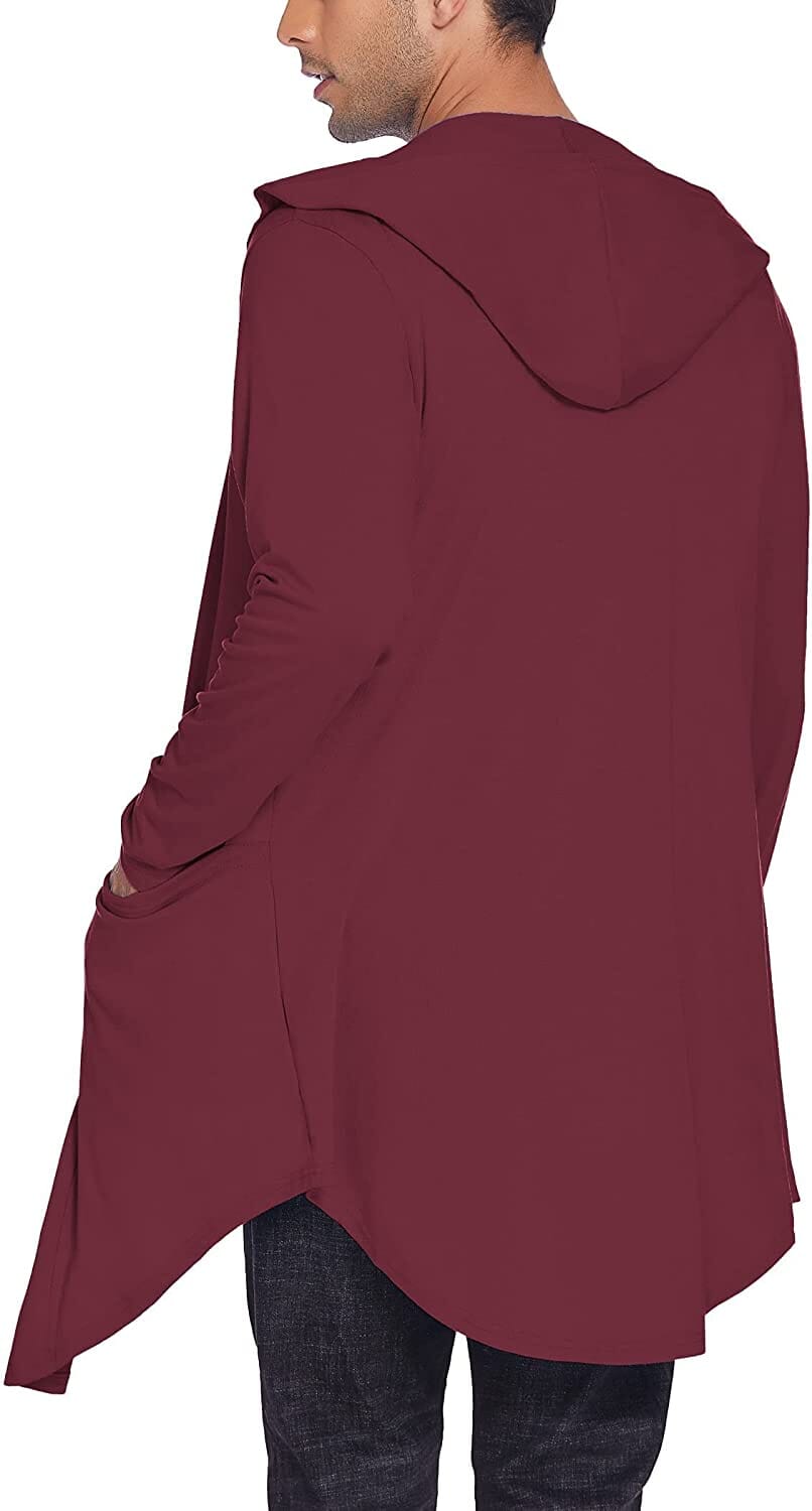 Lang Mit Kapuze Schalkragen Kragen Overcoat with Pockets