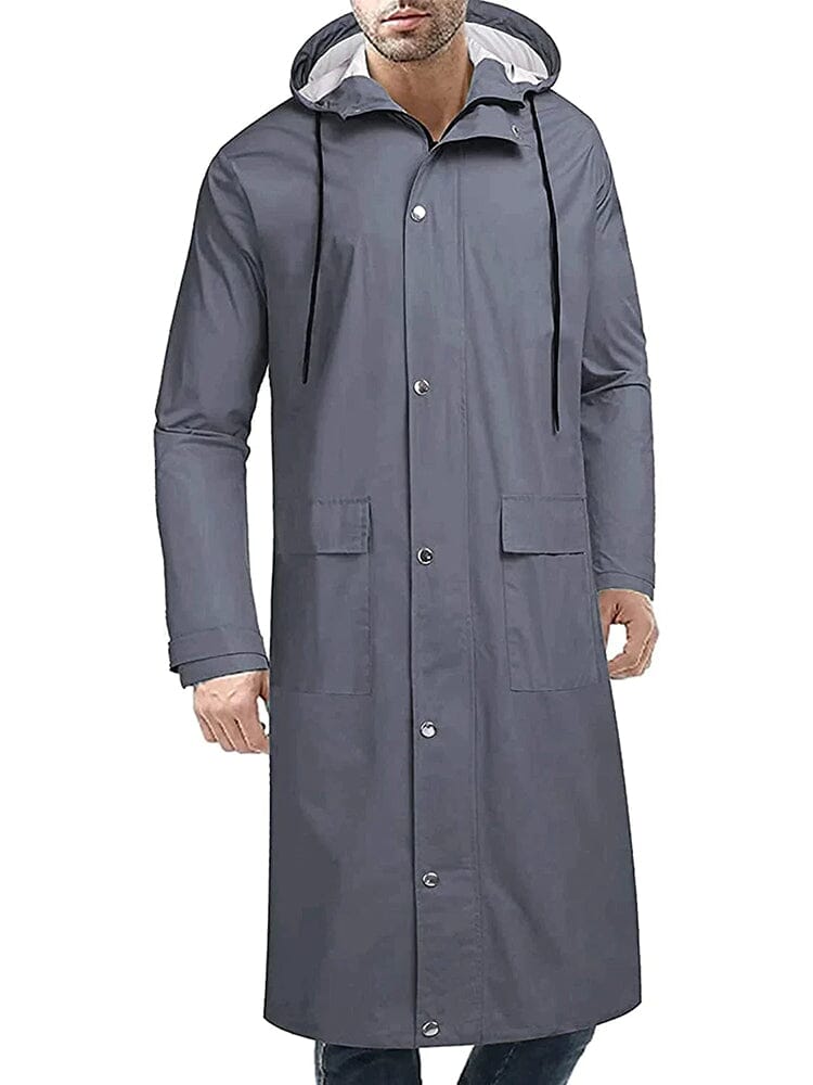 Mit Kapuze Waterproof Lightweight Lang Regenmantel