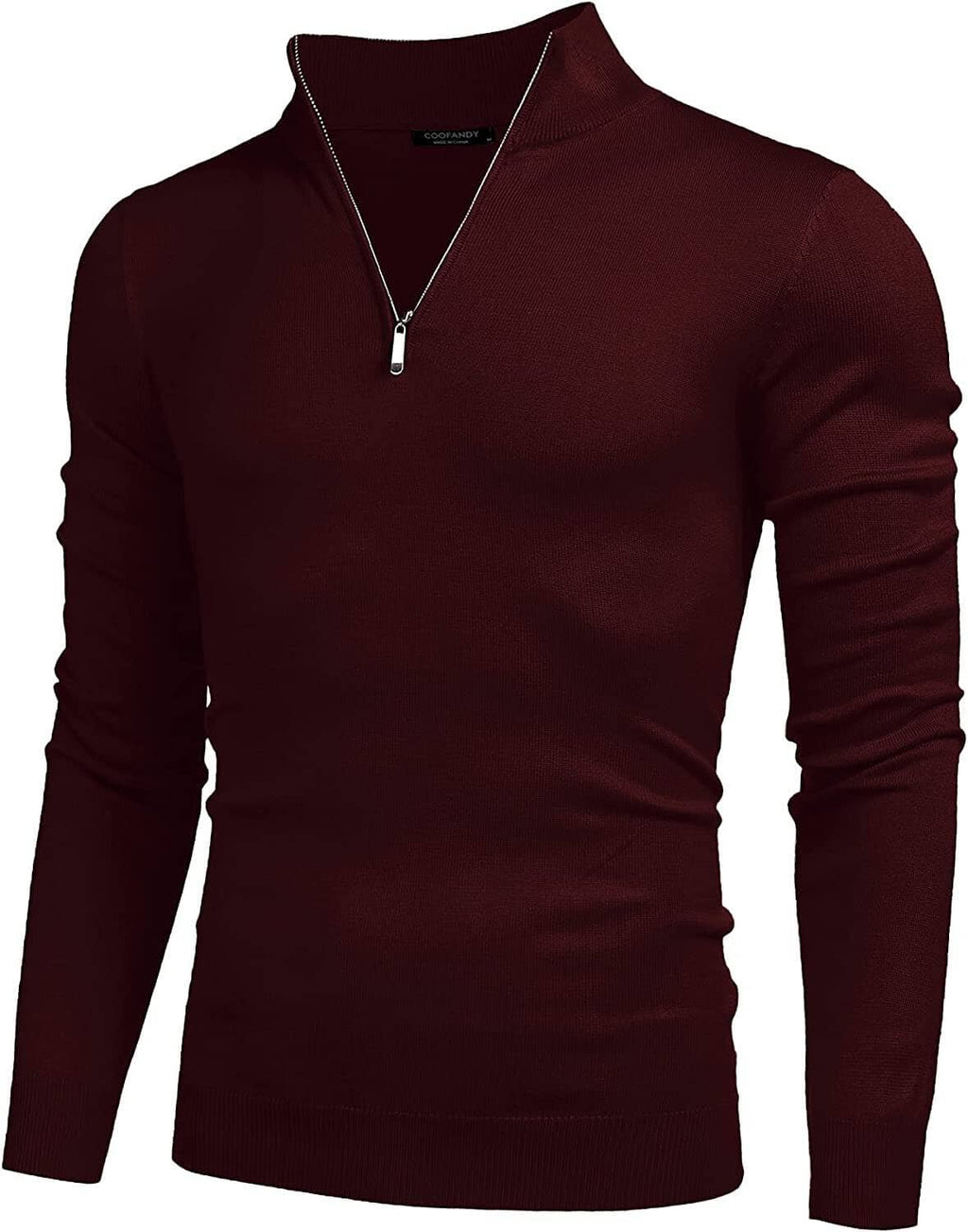 Zip Up Slim Fit Lightweight Pullover Polo Pullover