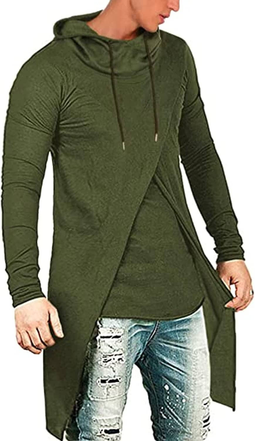 Lang Length Cloak Baumwolle Pullover Hoodie