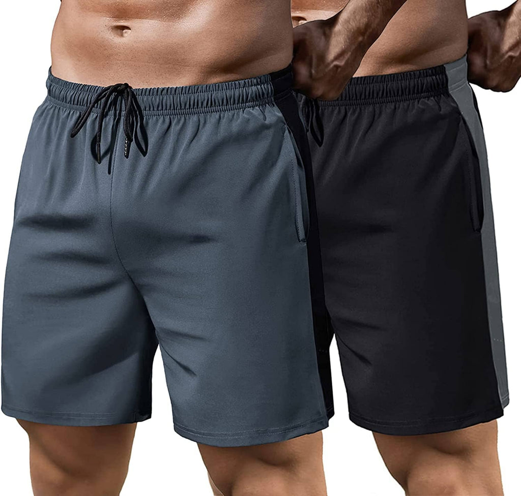 2 Pack Gym Schnell Trocken Running Shorts