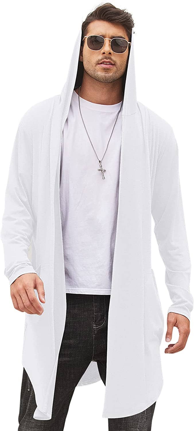 Lang Mit Kapuze Schalkragen Kragen Overcoat with Pockets