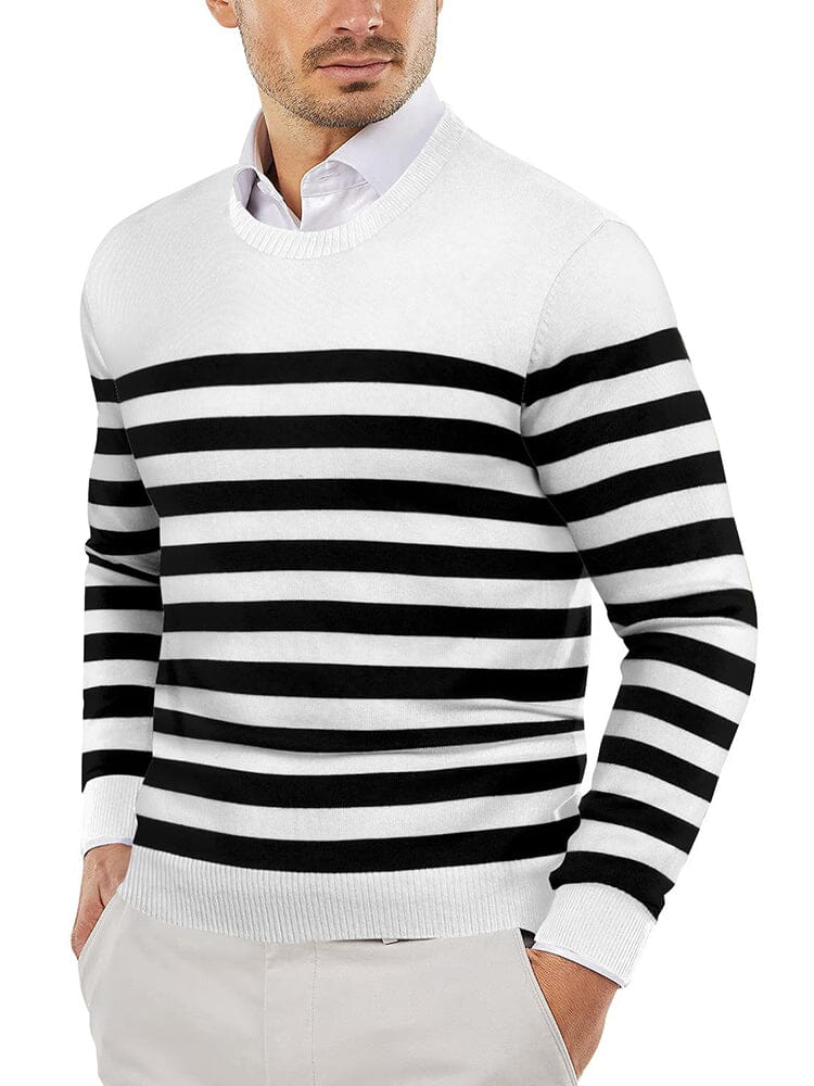 Trendy Crew Neck Pullover Strick Pullover