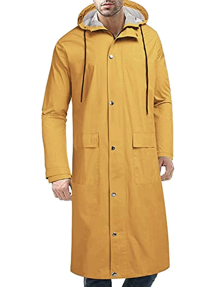 Mit Kapuze Waterproof Lightweight Lang Regenmantel