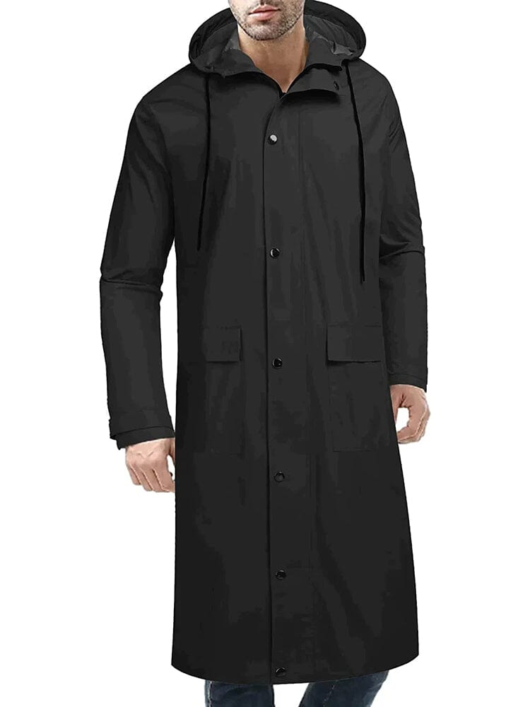 Mit Kapuze Waterproof Lightweight Lang Regenmantel