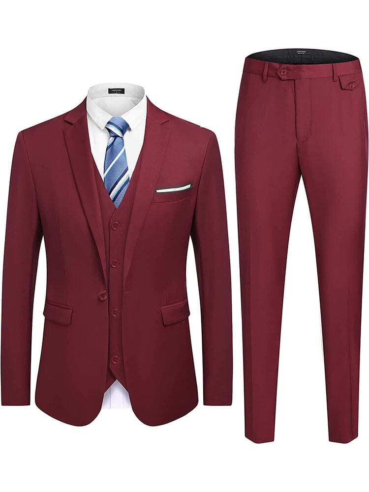 Wedding Formal Prom 3 Teil Slim Fit Tuxedo Anzug Set