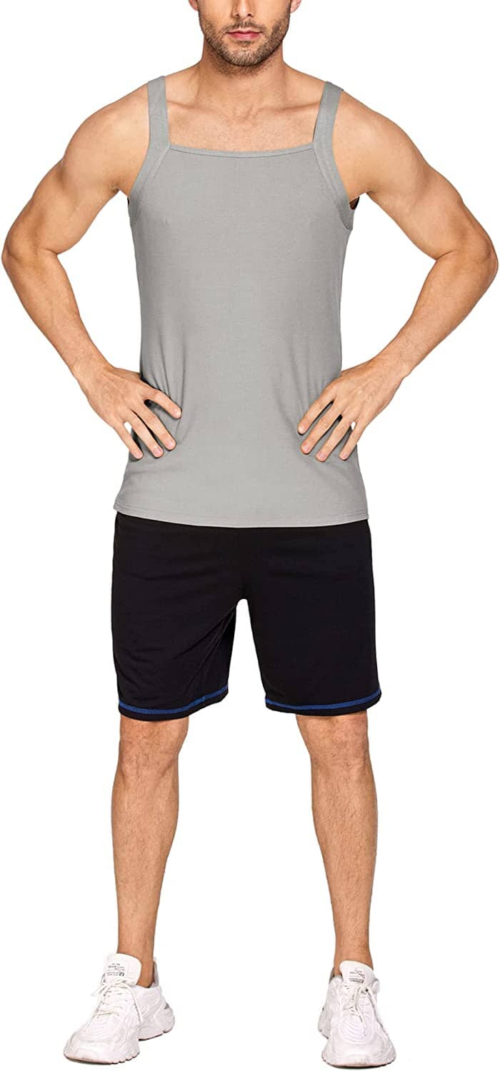 2 Pack Tank Tops Baumwolle Workout Undershirts