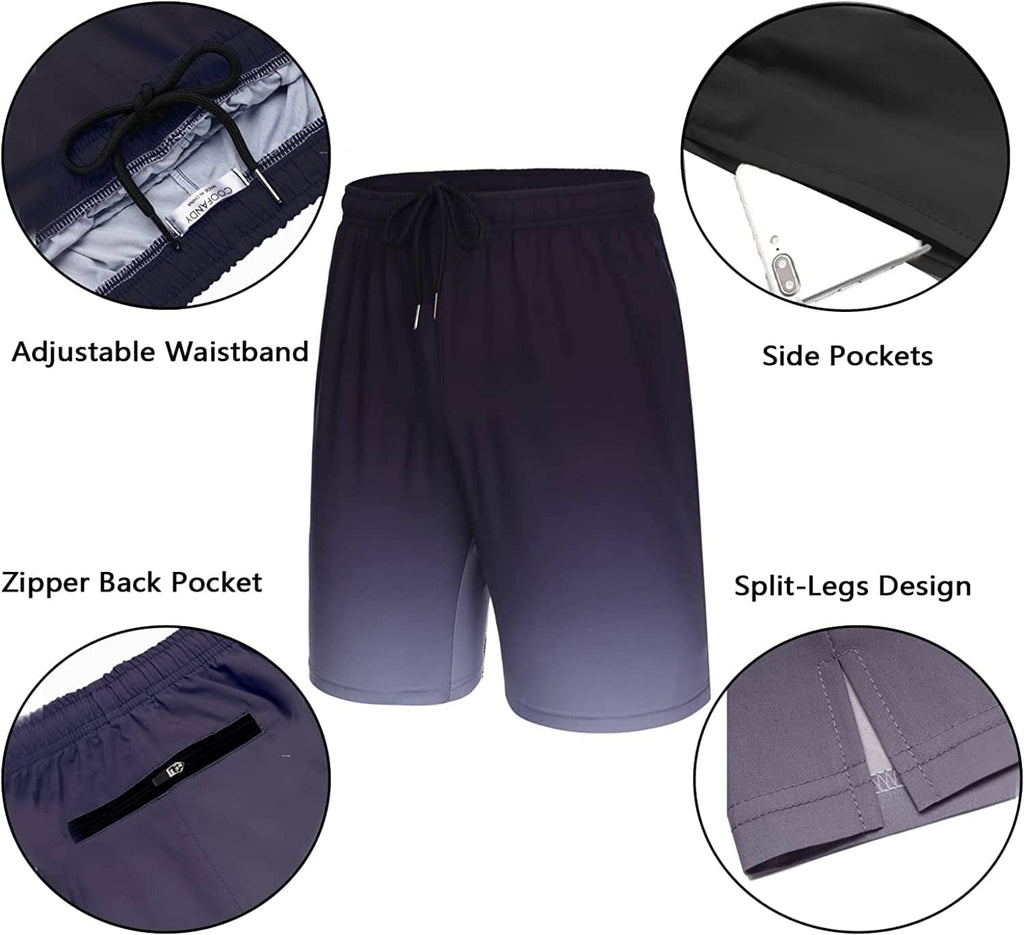 Men's 2 Pack Gym Workout Shorts