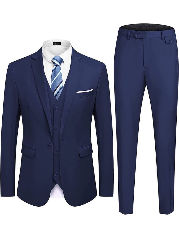 Wedding Formal Prom 3 Teil Slim Fit Tuxedo Anzug Set