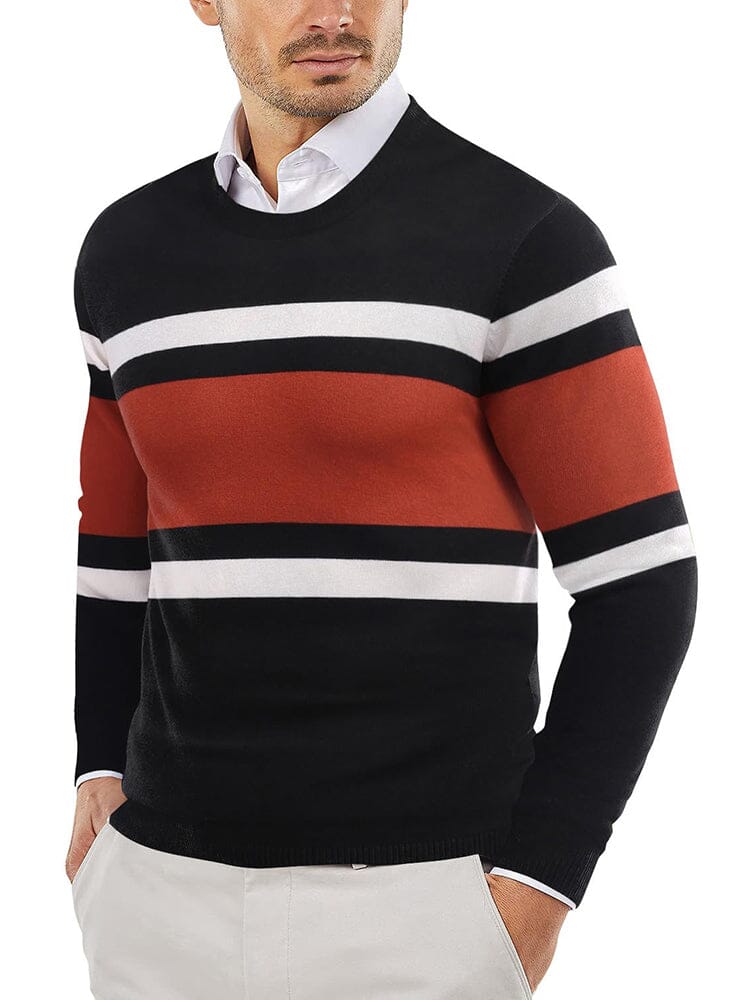 Trendy Crew Neck Pullover Strick Pullover