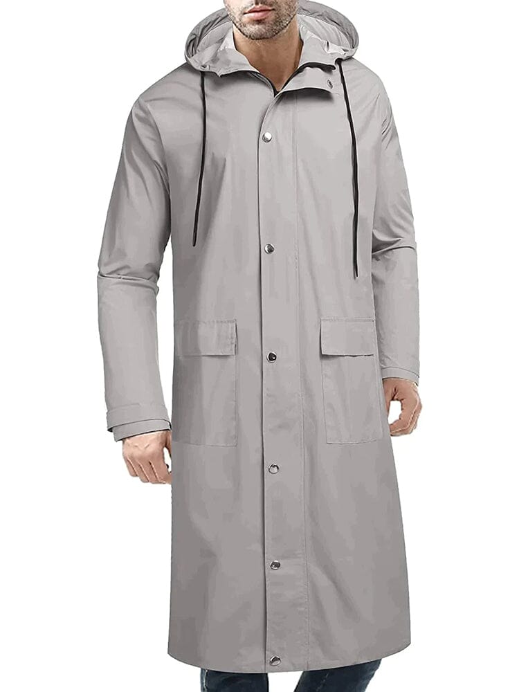 Mit Kapuze Waterproof Lightweight Lang Regenmantel