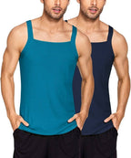 2 Pack Tank Tops Baumwolle Workout Undershirts
