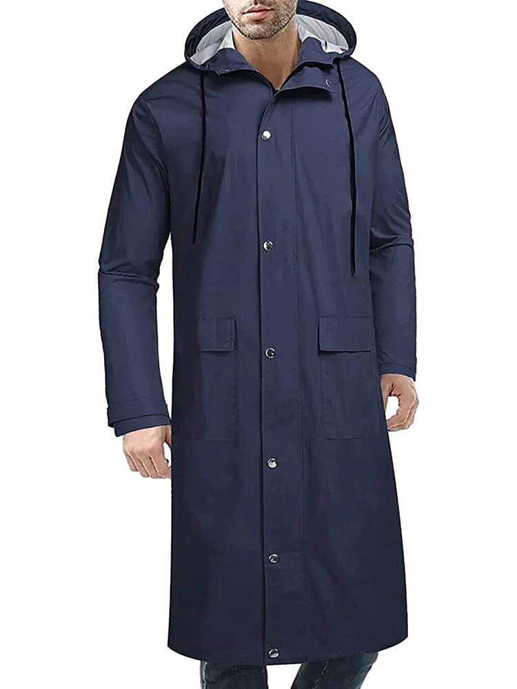 Mit Kapuze Waterproof Lightweight Lang Regenmantel