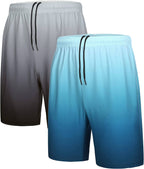 Men's 2 Pack Gym Workout Shorts