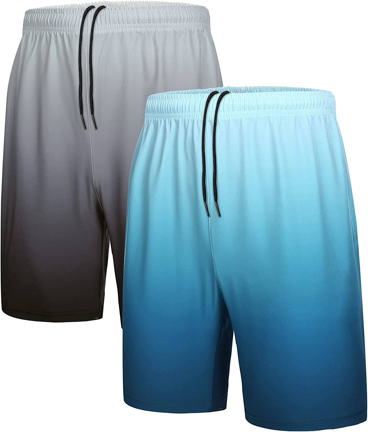 Men's 2 Pack Gym Workout Shorts