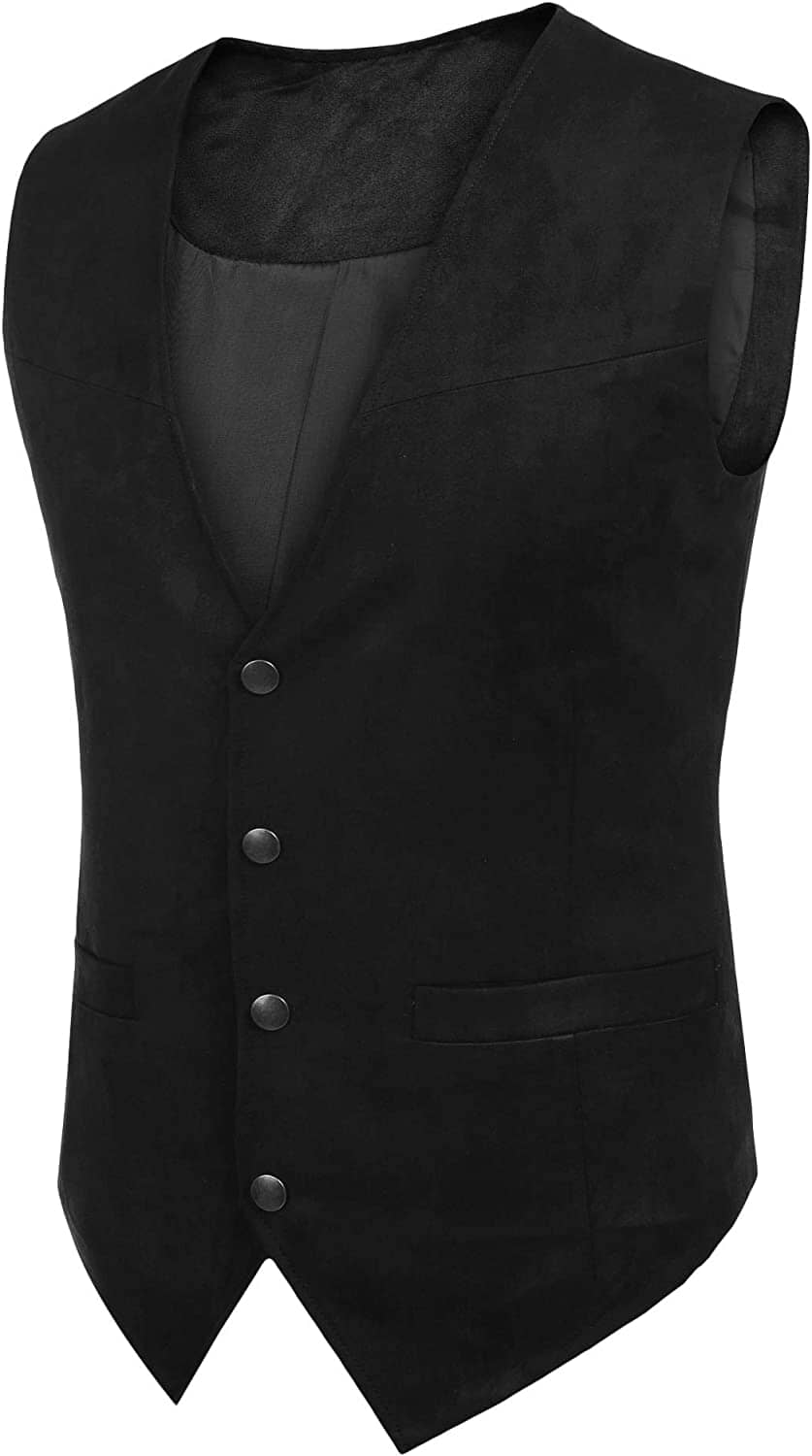 Western Suede Leather Weste Anzug