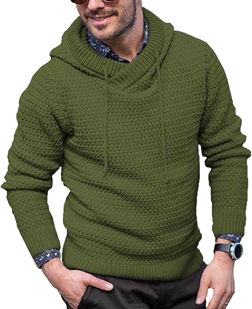 Strick Dick Warm Mit Kapuze Pullover Pullover