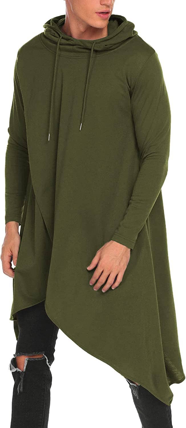 Casual Asymmetrie Hem Pullover Mit Kapuze Poncho Sweatshirt