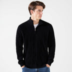 TAEBAEK Zopfmuster-Pullover mit Reißverschluss