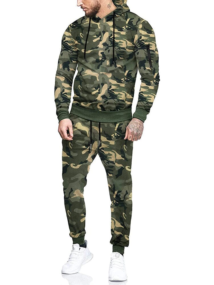 Casual 2-Teil Mit Kapuze Running Sport Anzug Sets