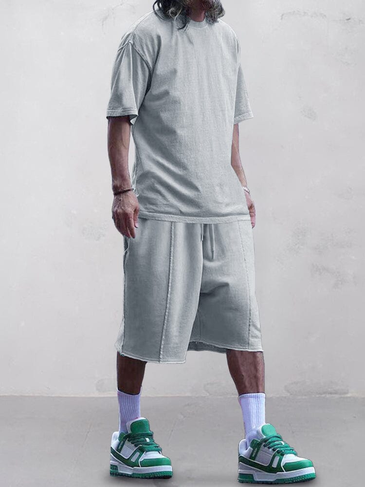 Casual Uni Color Trainingsanzüge Set