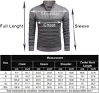 Gestreift Zip Up Mock Neck Pullover Pullover