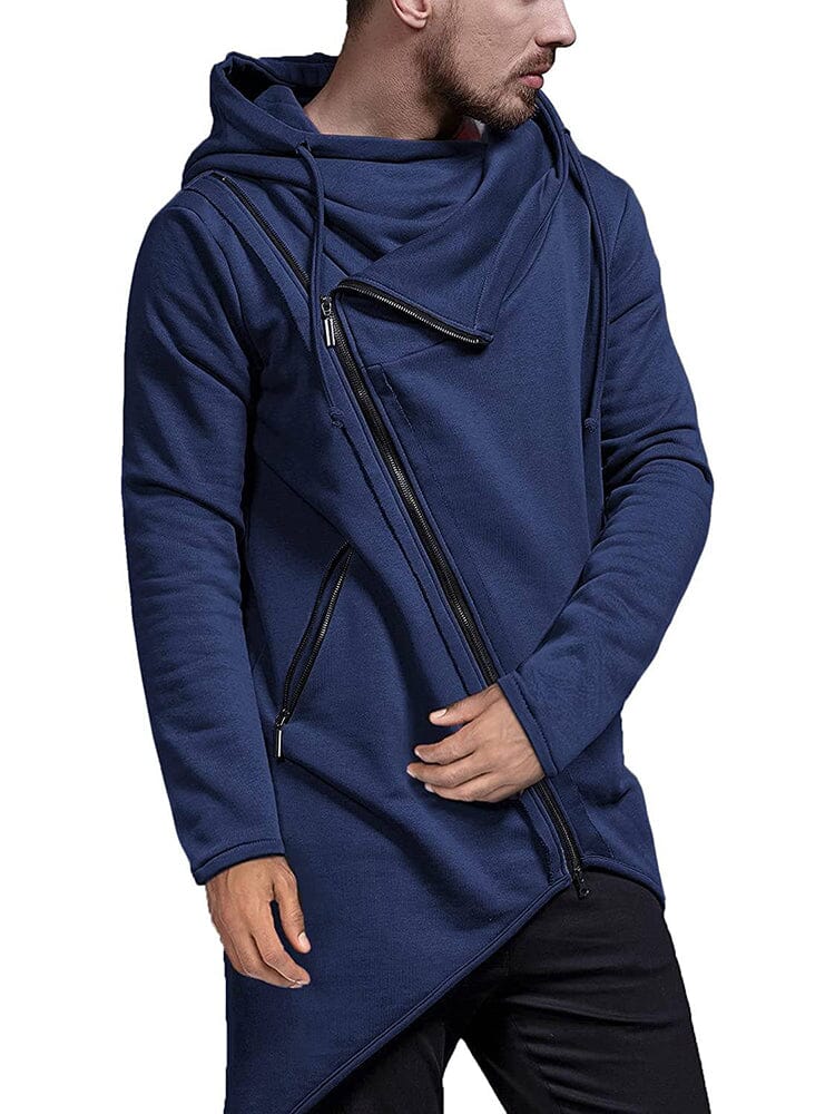 Lightweight Irregular Hem Pullover Hoodie