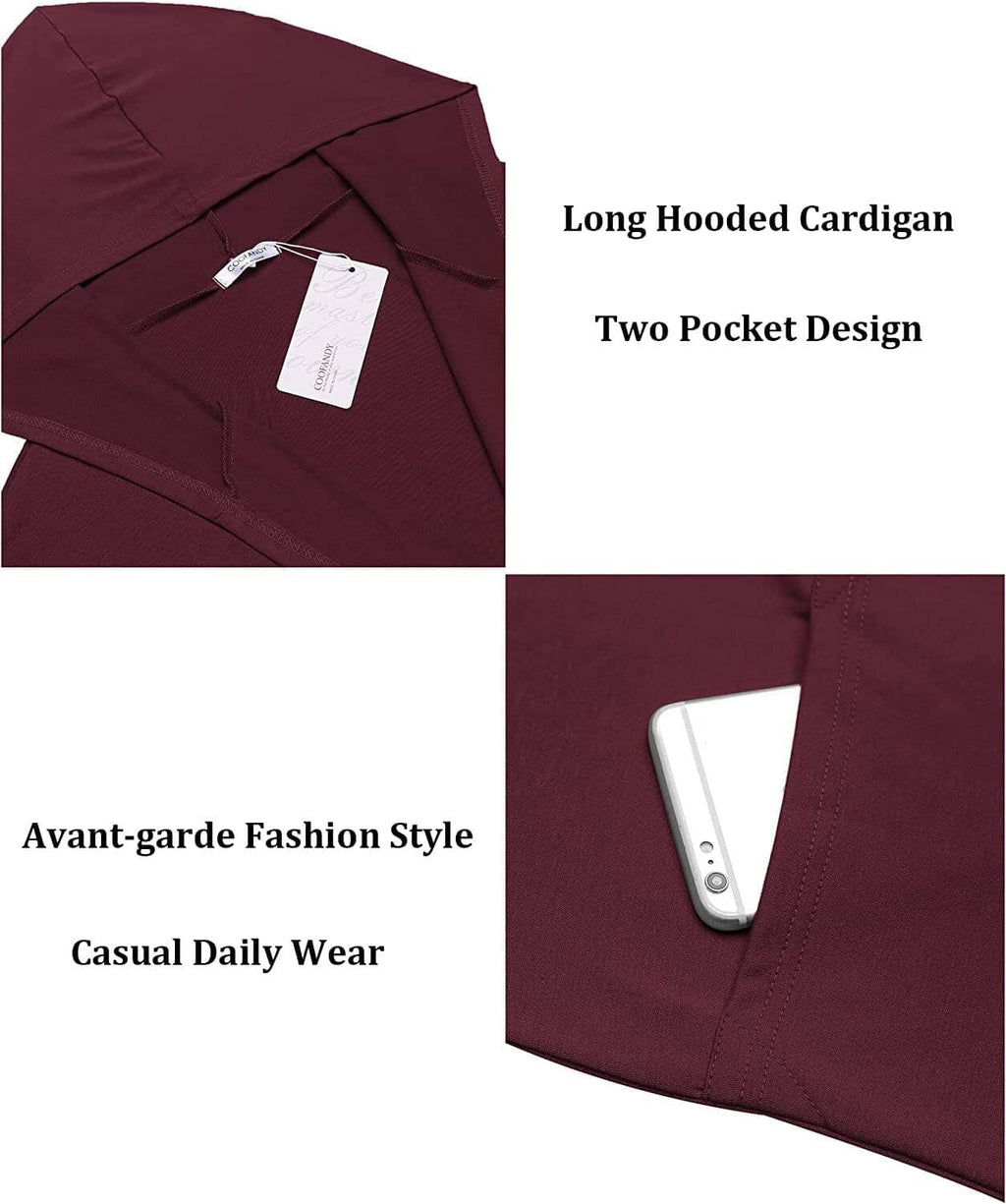 Lang Mit Kapuze Schalkragen Kragen Overcoat with Pockets