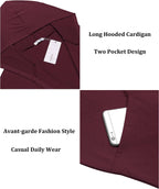 Lang Mit Kapuze Schalkragen Kragen Overcoat with Pockets