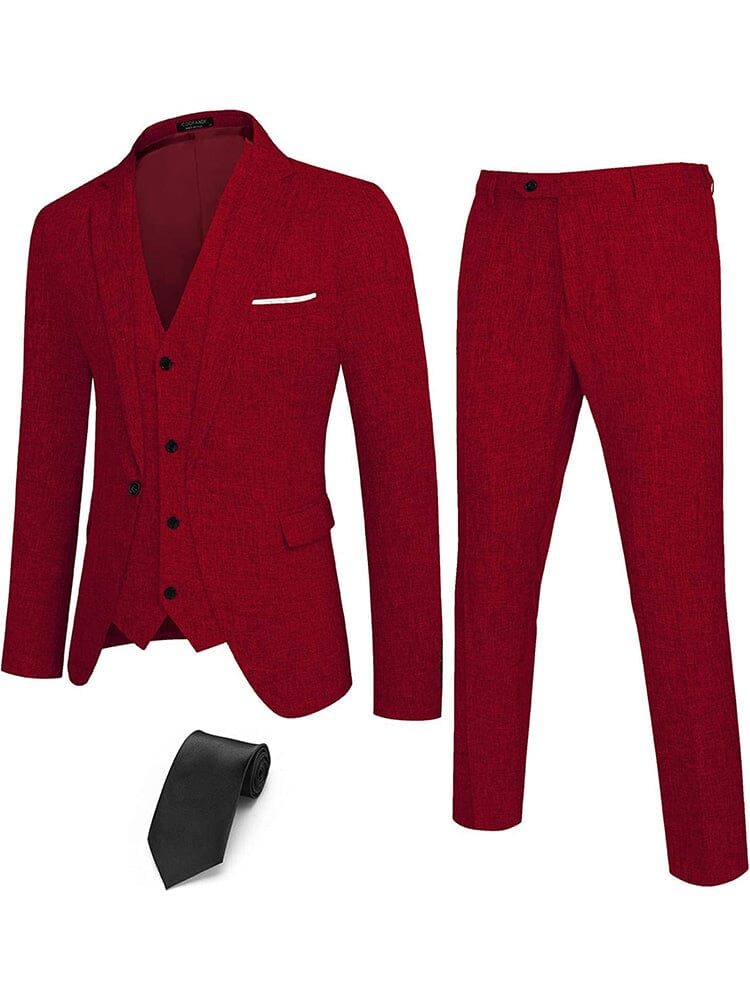 4-Teil One Knopf Blazer Anzug Sets