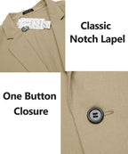 Casual Regular Fit Lightweight Leinen Blazer