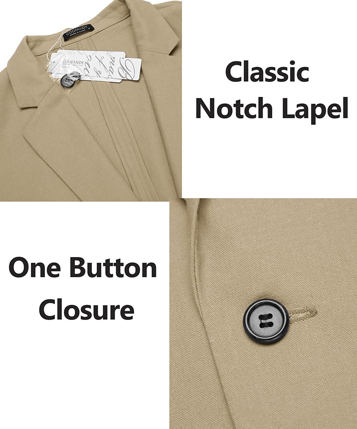 Casual Regular Fit Lightweight Leinen Blazer