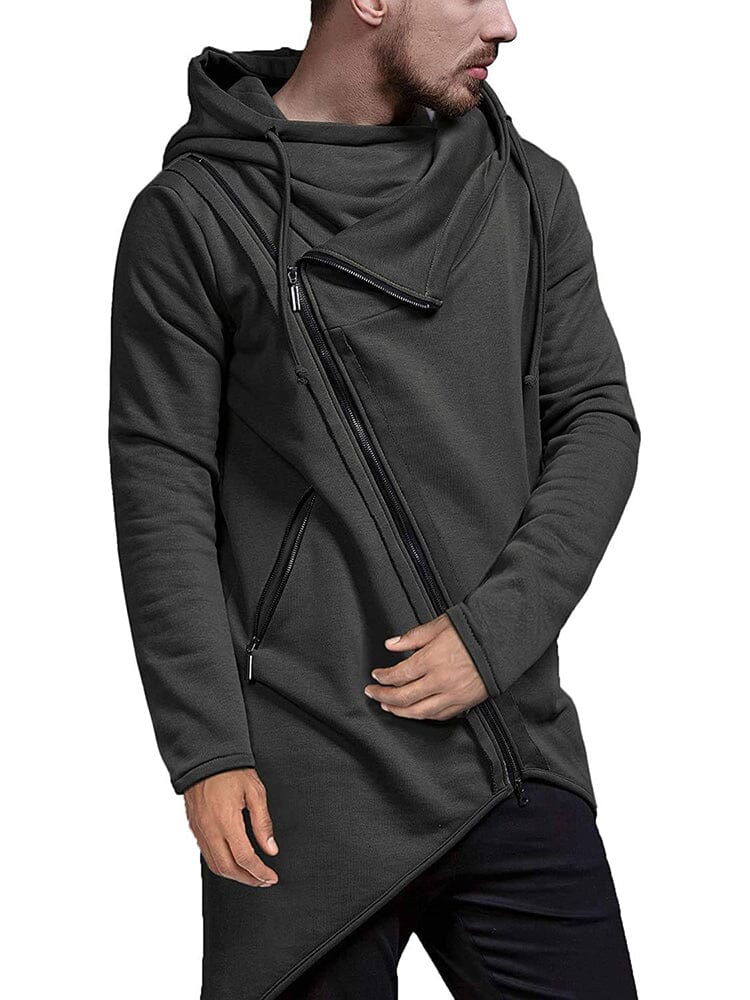 Lightweight Irregular Hem Pullover Hoodie