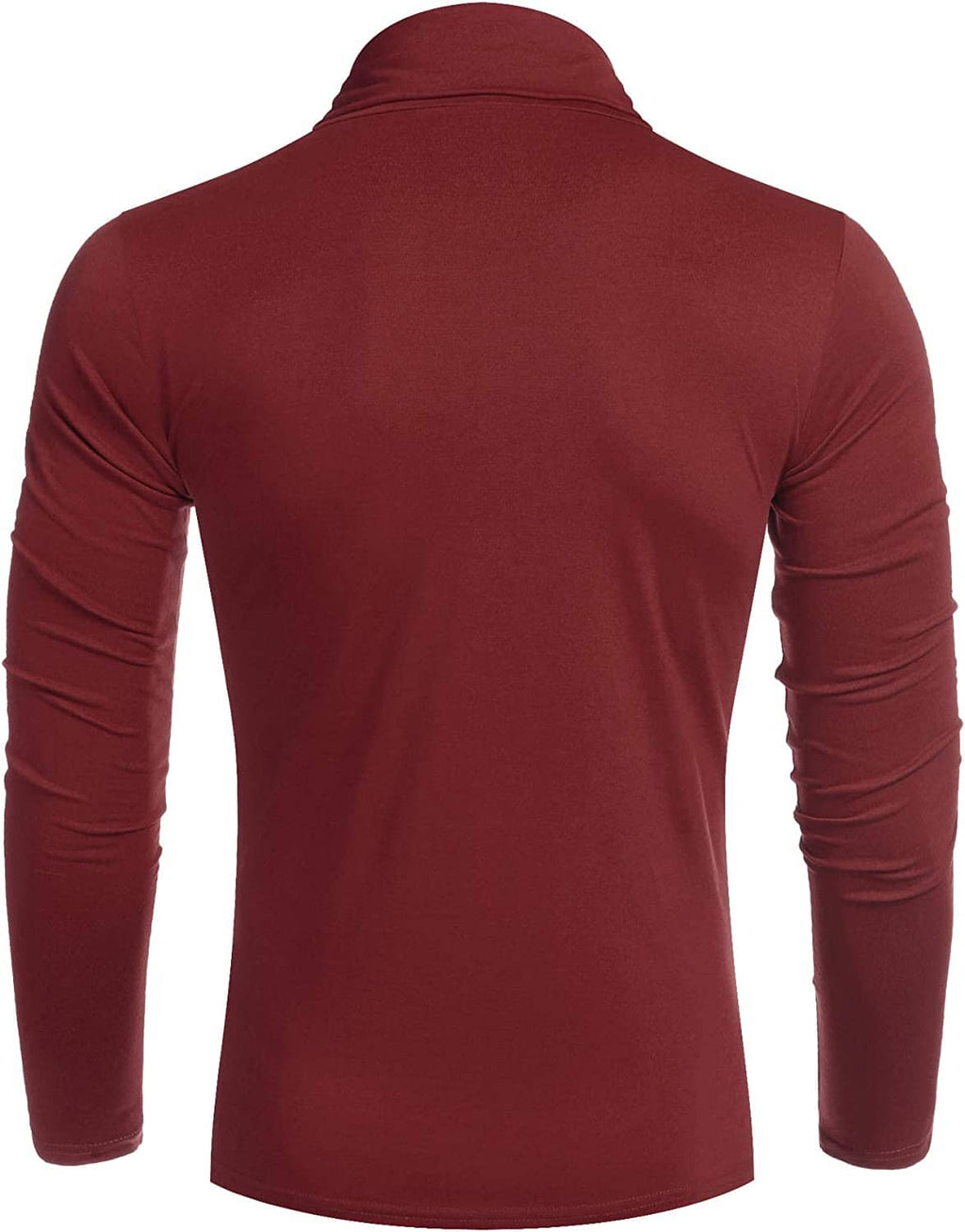 Slim Fit Rollkragen Basic Baumwolle Pullover