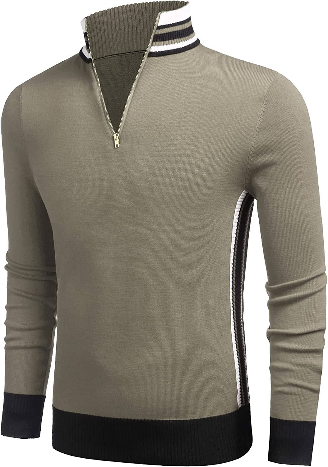 Gestreift Kragen Pullover Pullover