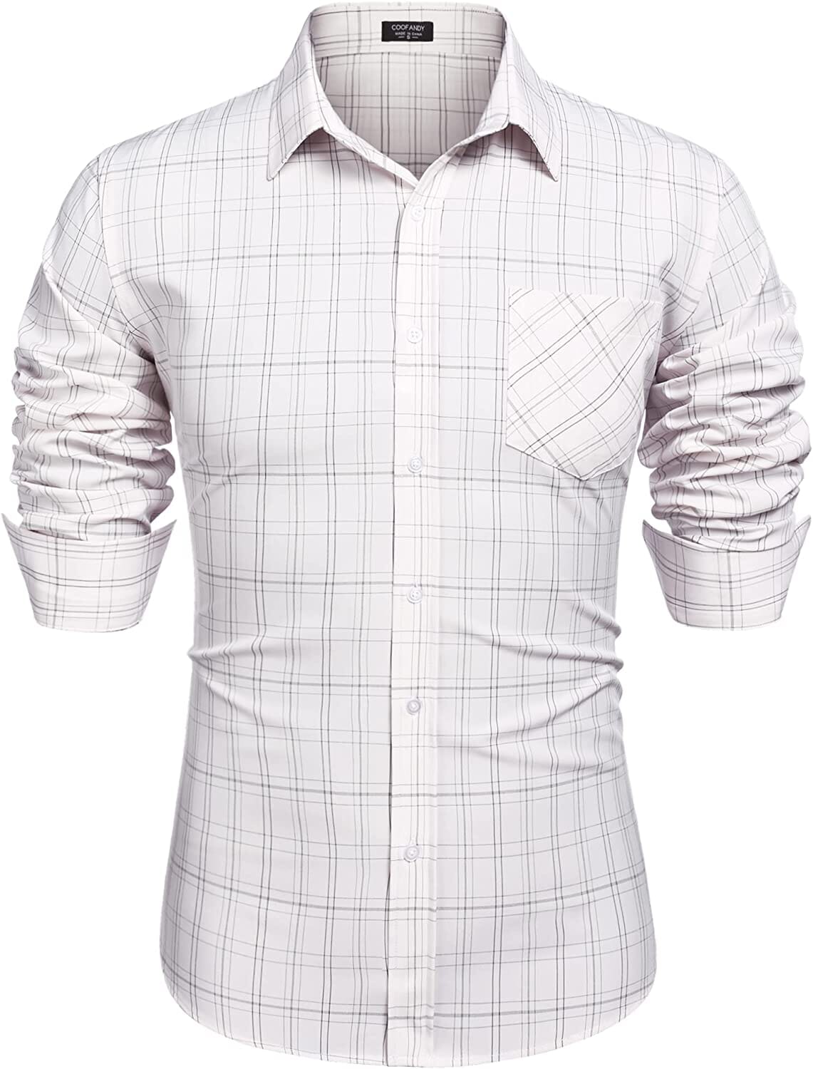 Business Knopf Up Plaid Hemden