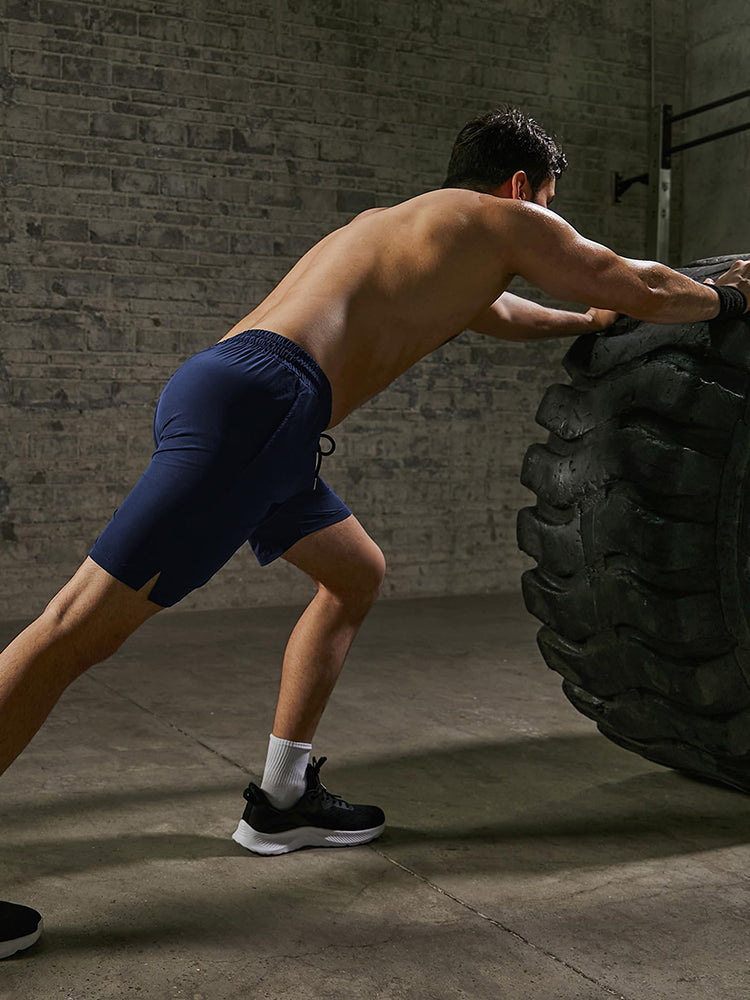 2-Pack Schnell Trocken Gym Shorts