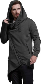 Lightweight Irregular Hem Pullover Hoodie