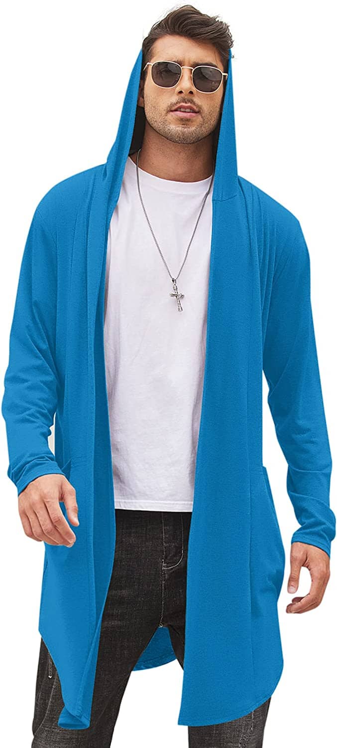 Lang Mit Kapuze Schalkragen Kragen Overcoat with Pockets