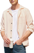 Casual Knopf Down Lang Ärmel Hemd