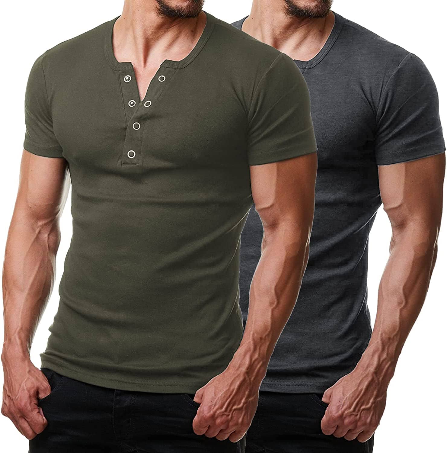2 Pack Kurz Ärmel Workout Gym T-Hemd