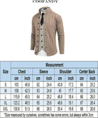 Cardigan Cable Strick Knopf Down Pullover