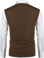 Casual Sleeveless Strick Knopf Cardigan Weste