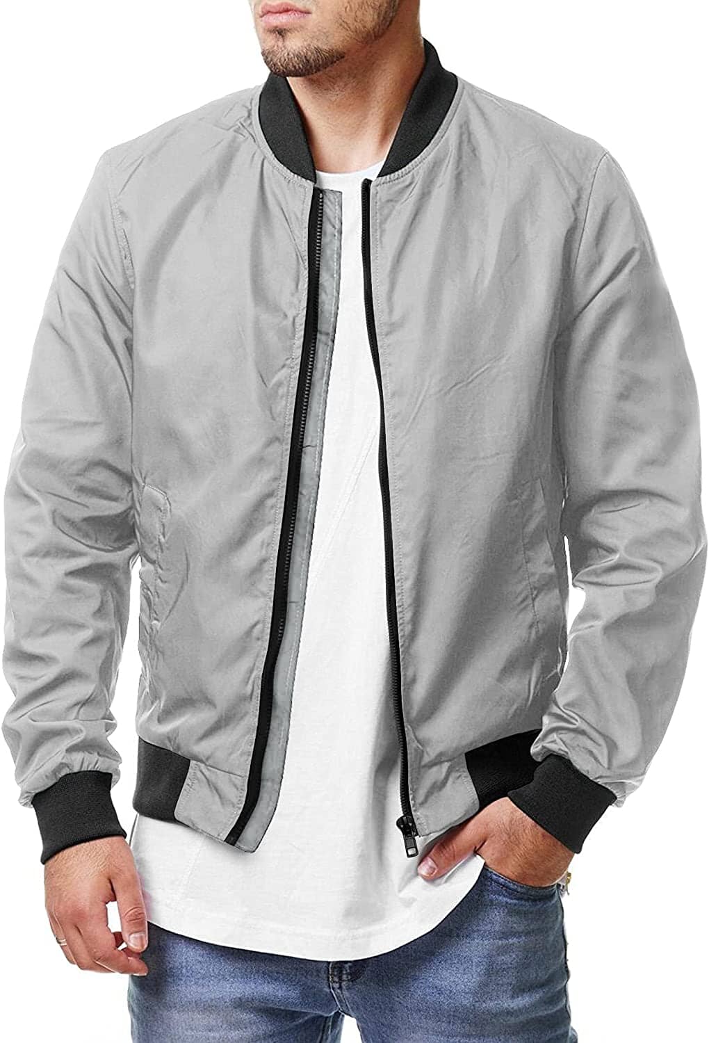 Casual Soft Shell Flight Windbreaker Mantel