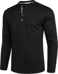 Lang Ärmel Waffle Henley Hemden