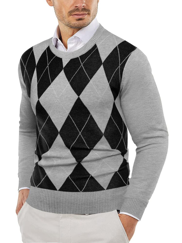 Trendy Crew Neck Pullover Strick Pullover